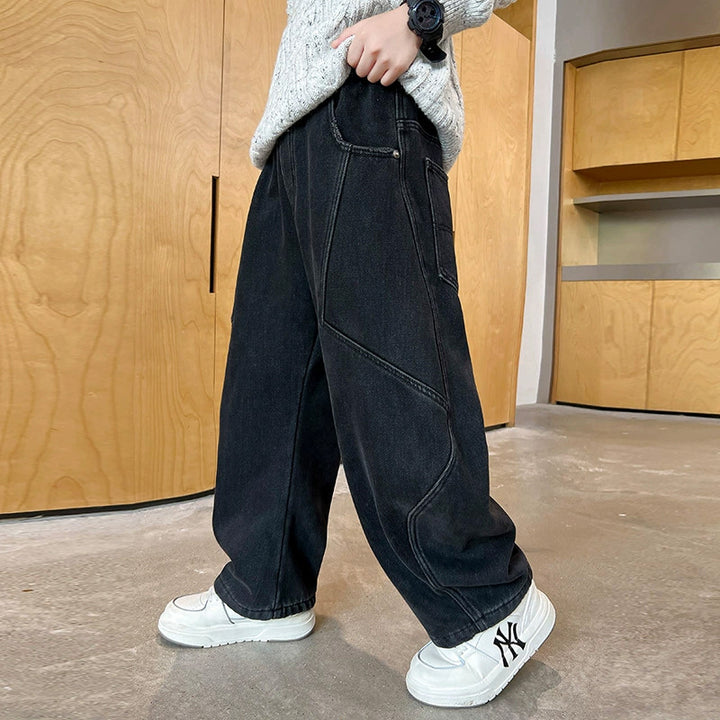 Unisex loose Cargo Jeans with creative seams Mune Fashion