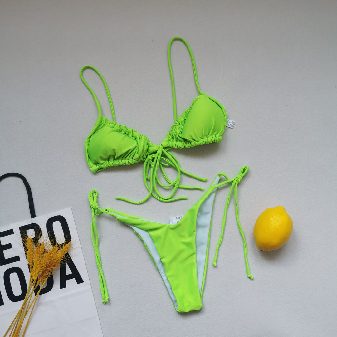 Women's Triangle Bikini with adjustable ties Mune Fashion