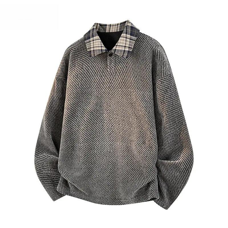 Women Casual Oversized Shirt Sweater Mune Fashion