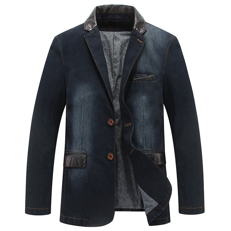 Men Stylish Denim Blazer Mune Fashion