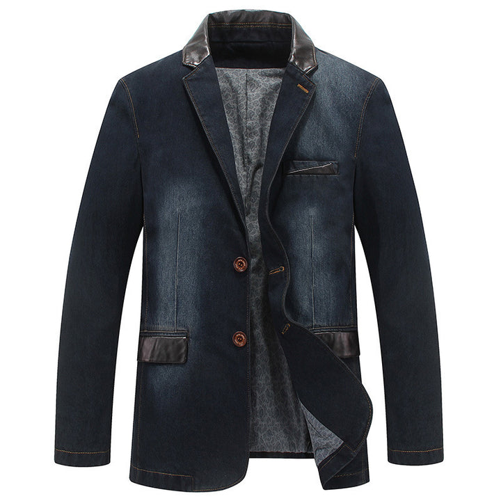 Men Stylish Denim Blazer Mune Fashion