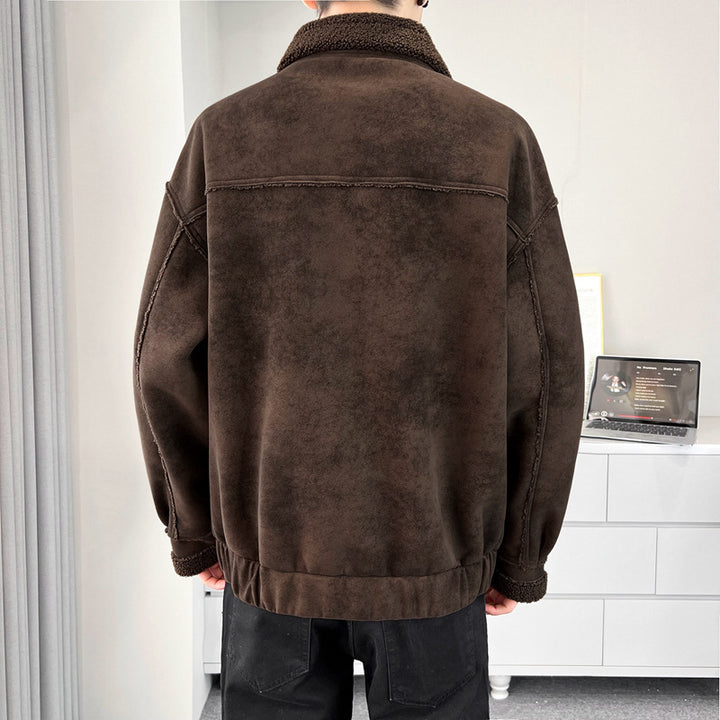 Men's Cozy Teddy Fur Jacket Mune Fashion