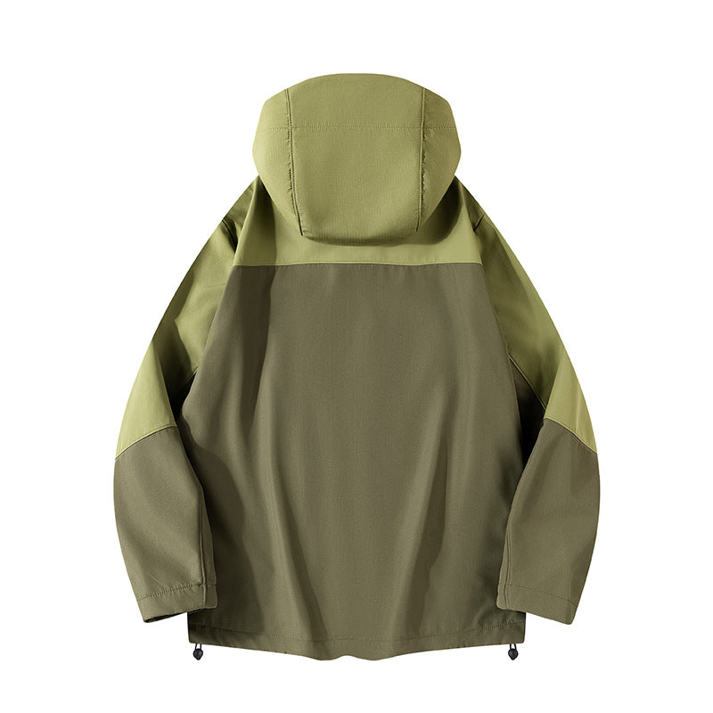 Men's hybrid softshell jacket with hood, breathable fleece lining & concealed zip pockets Mune Fashion