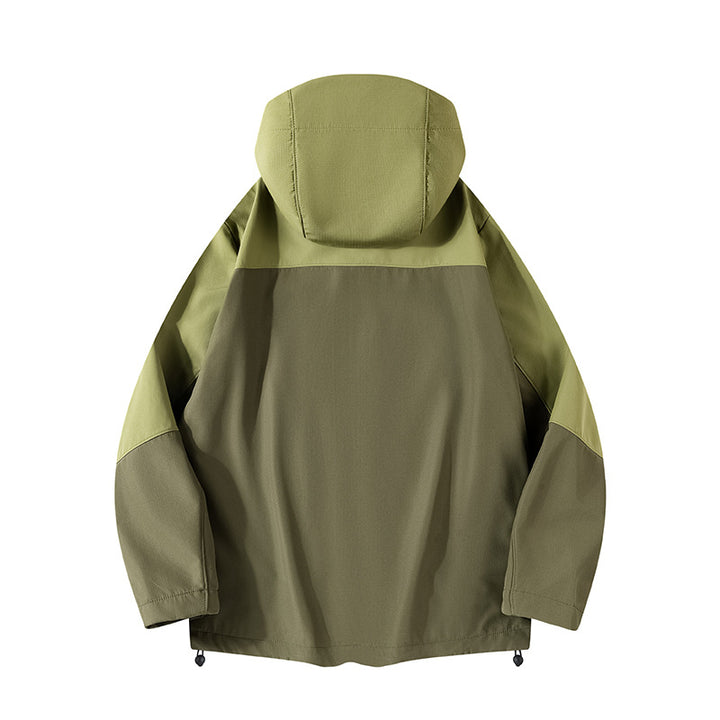 Men's hybrid softshell jacket with hood, breathable fleece lining & concealed zip pockets Mune Fashion