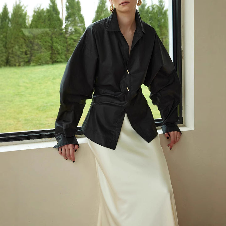 Women Oversized Blouse with Unique Cut Mune Fashion
