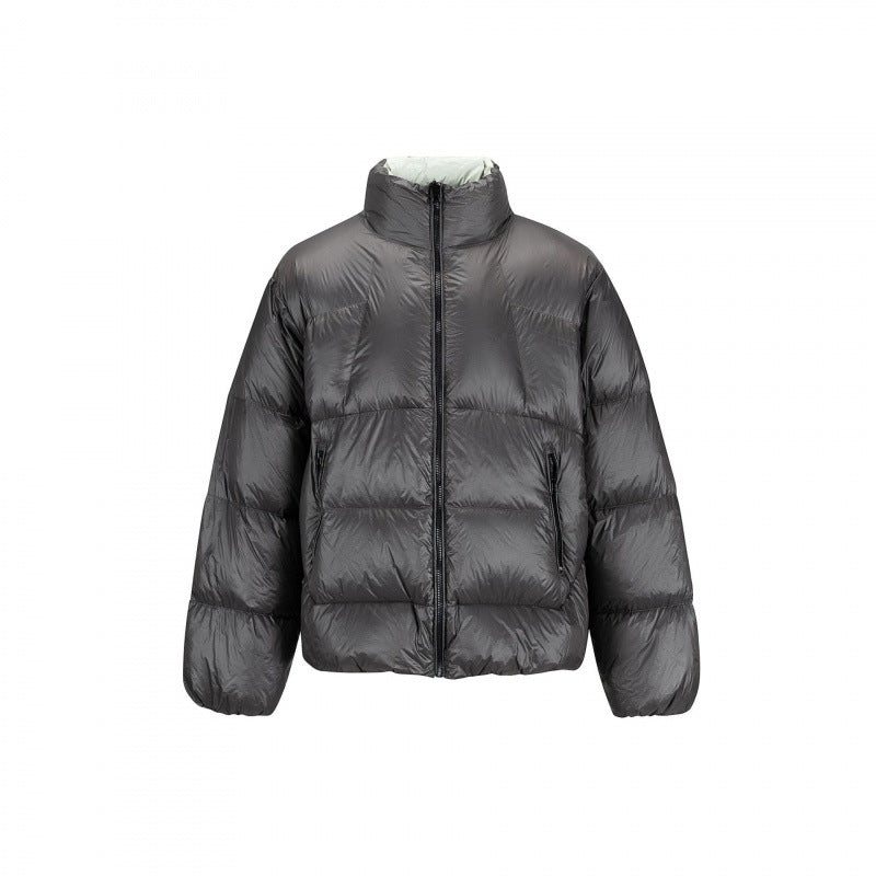 Unisex Padded Oversized Quilted Jacket with Light Thermal Padding and Stand-up Collar Mune Fashion