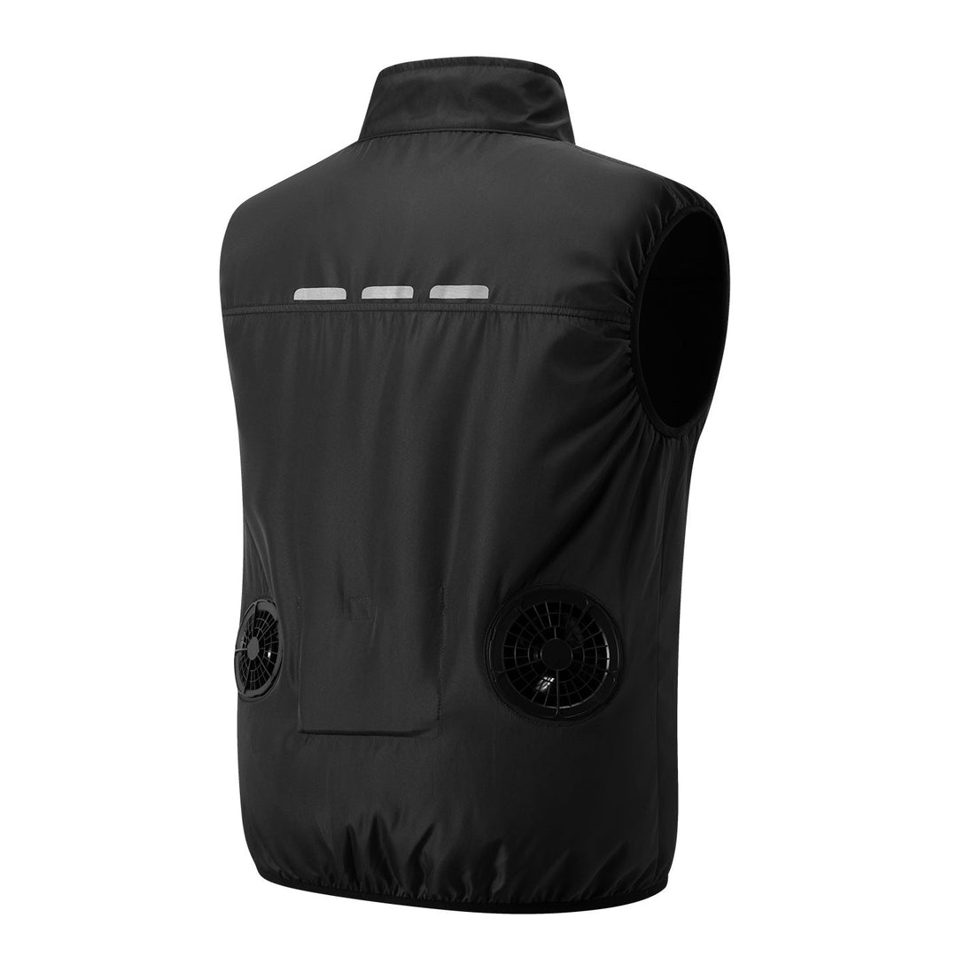 Men's lightweight multifunctional outdoor vest with zipper and multiple pockets Mune Fashion