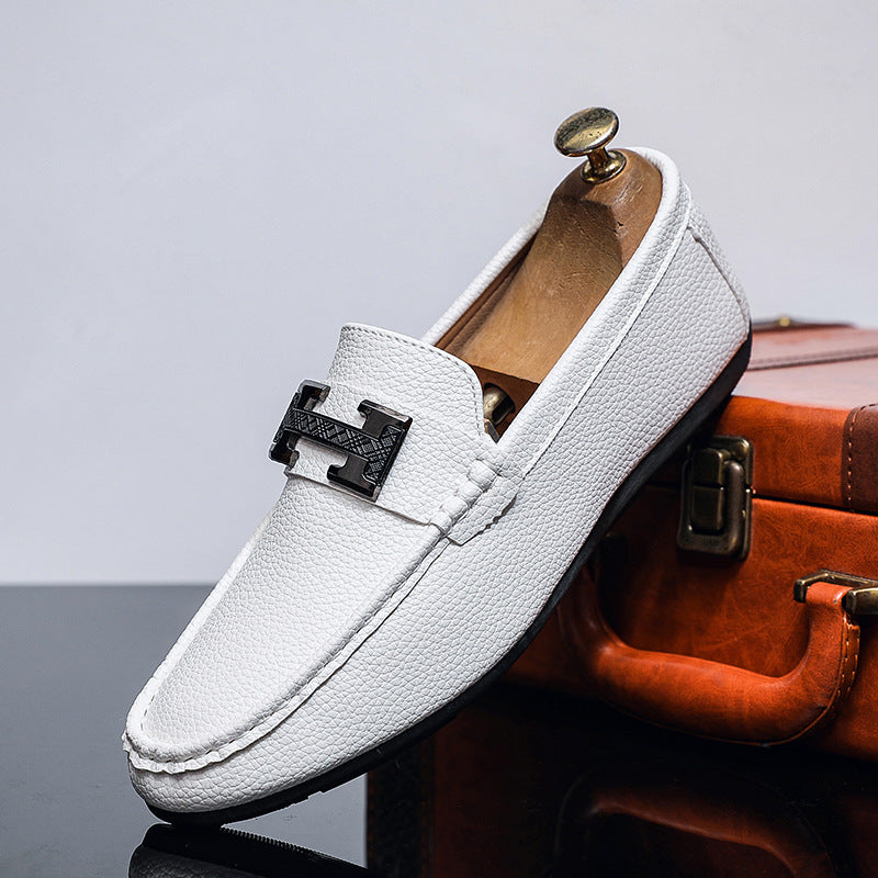 Men's Elegant Loafers with Metal Closure