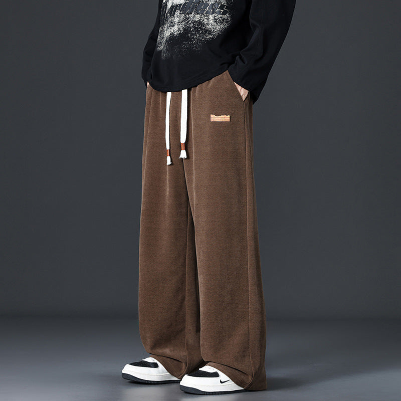 Men's Comfortable Wide Fleece Pants