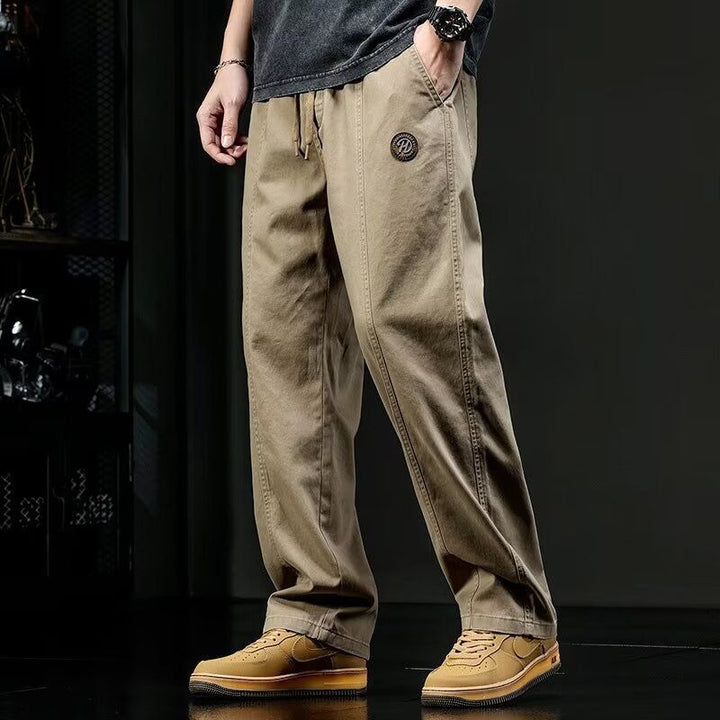 Men's Comfortable Cargo Pants with Elastic Waistband Mune Fashion