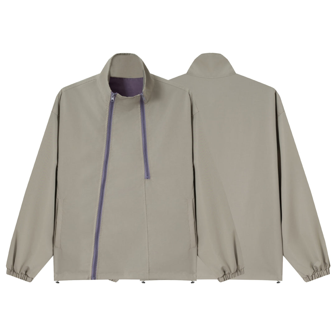 Unisex Loose-fitting functional jacket with double zipper, high stand-up collar, and accessory set Mune Fashion