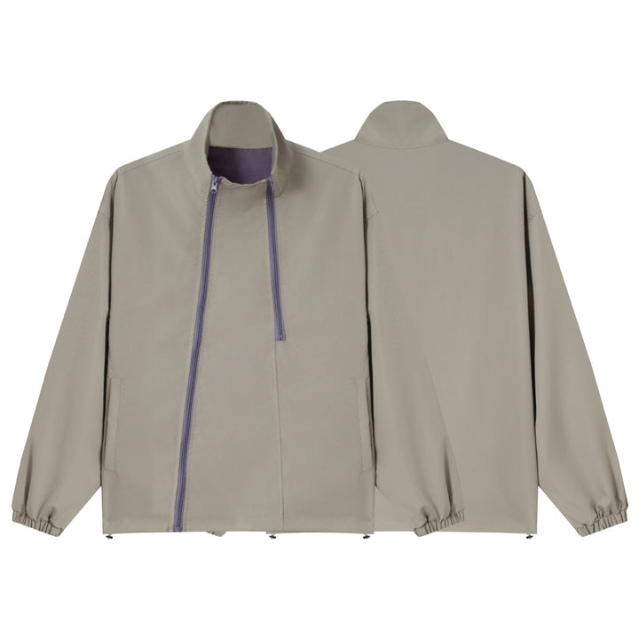 Unisex Loose-fitting functional jacket with double zipper, high stand-up collar, and accessory set Mune Fashion