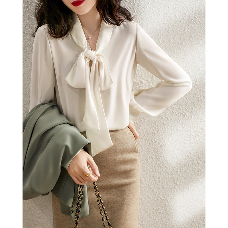 Women's Elegant Blouse with Bow Detail Mune Fashion 1789268628