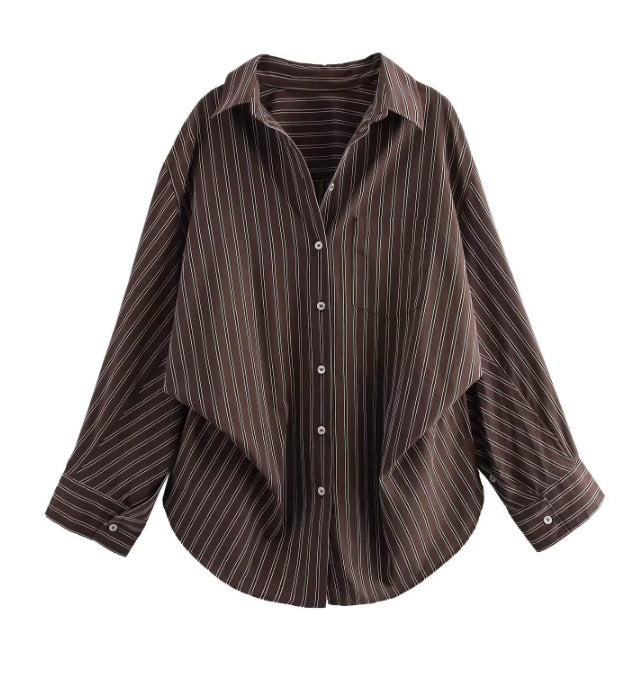 Women 200+ Oversized Cotton Shirt with Breast Pocket and Extended Back Mune Fashion