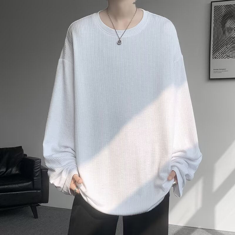 Unisex Oversized Knit Top with Ribbed Structure Mune Fashion