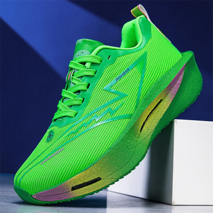 Unisex lightweight performance running shoe with cushioned platform sole and breathable mesh Mune Fashion