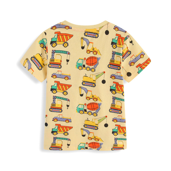 Boys T-Shirt with funny construction vehicle design Mune Fashion