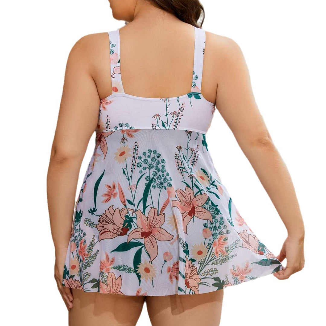 Women's swimwear with floral overlay Mune Fashion