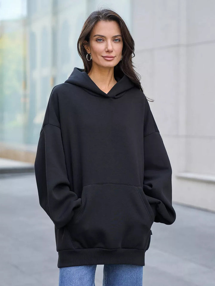 Women Oversized Hoodie with Extra Wide Cut and Kangaroo Pocket Mune Fashion