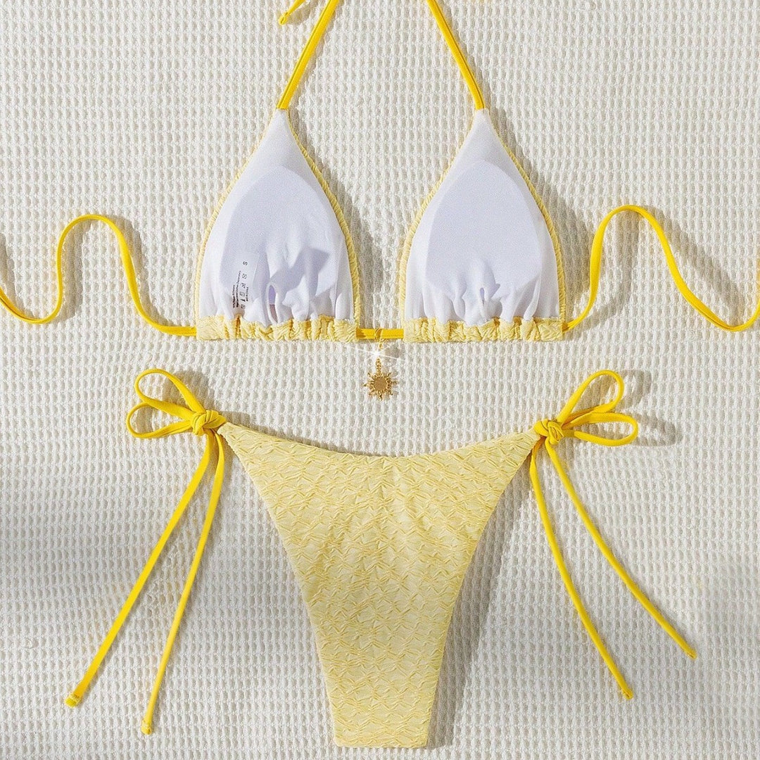 Women's Triangle Bikini with Delicate Ruffle Details Mune Fashion