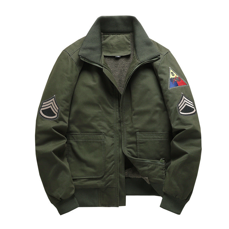 Men's Pilot Blouson with Sherpa lining and striking patch details Mune Fashion