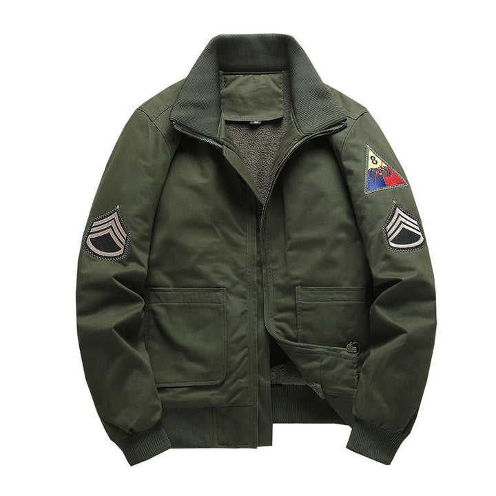 Men's Pilot Blouson with Sherpa lining and striking patch details Mune Fashion