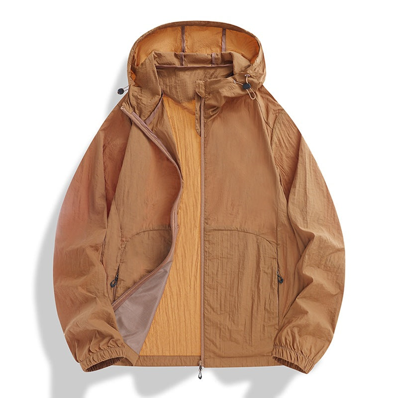 Men's Lightweight Outdoor Jacket with Adjustable Hood Mune Fashion