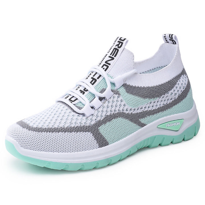 Women's nan sock-like platform sneakers with breathable knit upper and cushioning EVA sole Mune Fashion