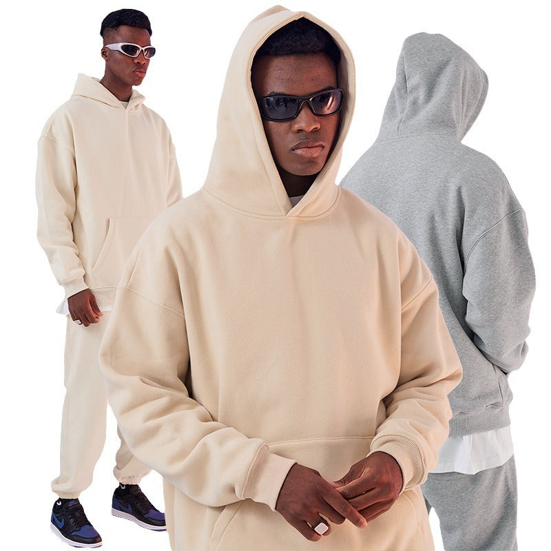 Men's Oversized Hoodie made of French Terry with Kangaroo Pocket and Ribbed Cuffs Mune Fashion