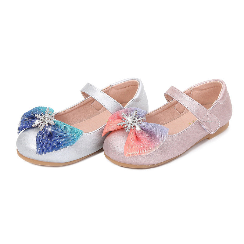 Girls' ballerinas with glittering bow design Mune Fashion