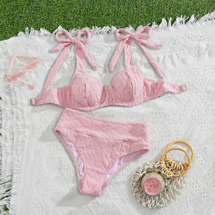 Women Push-Up Bikini with floral textile design Mune Fashion