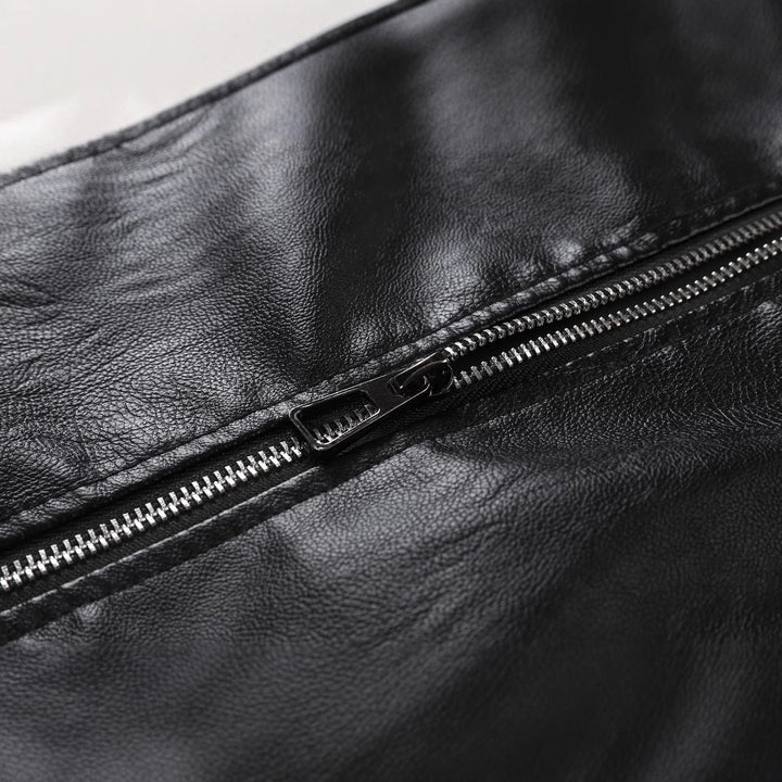 Men's Fashion Biker Jacket with Contrast Details Mune Fashion