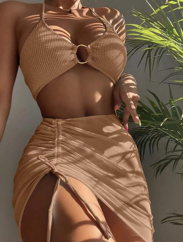 Ladies set with crinkled top and skirt Mune Fashion