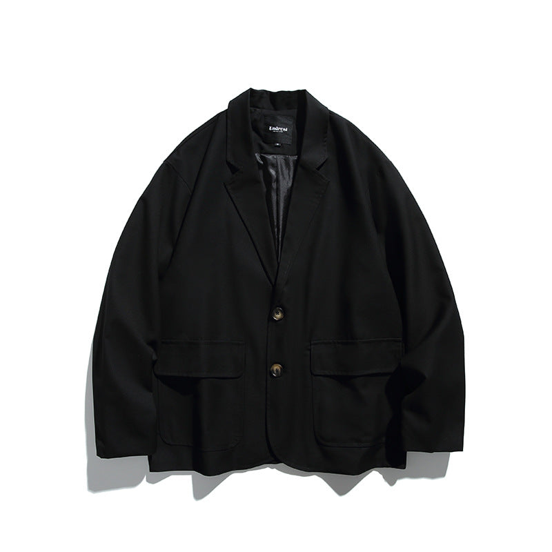Men's Oversize Blazer in Boxy Cut with Flap Pockets and Light Padding Mune Fashion