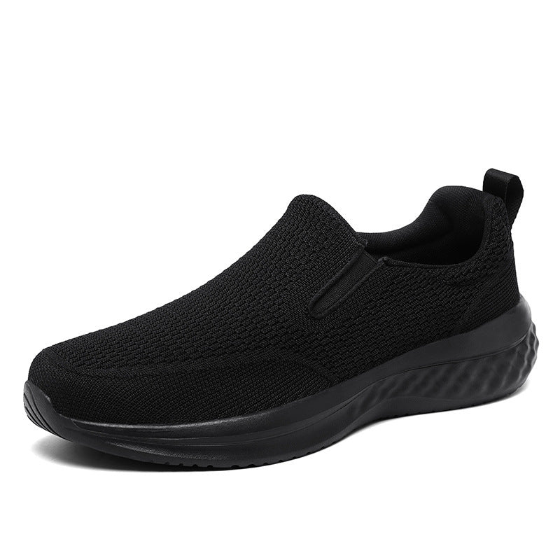 Unisex seamless slip-on sneakers with viscoelastic insole, flexible cushioning sole, and breathable knit upper Mune Fashion