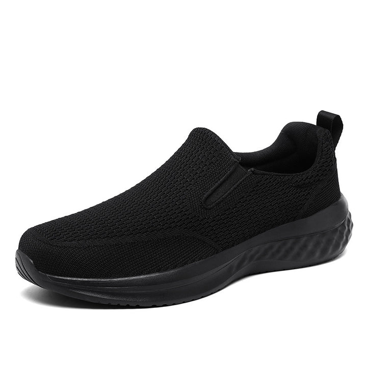 Unisex seamless slip-on sneakers with viscoelastic insole, flexible cushioning sole, and breathable knit upper Mune Fashion