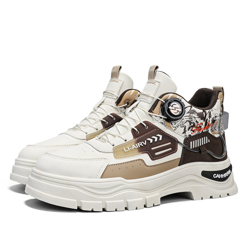 Men's Stylish High-Top Sneakers with Innovative Lacing System and Durable Upper Material Mune Fashion