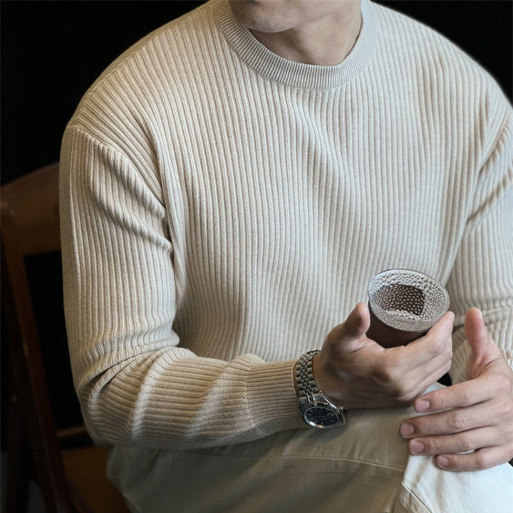 Men's Moderate Ribbed Sweater Mune Fashion