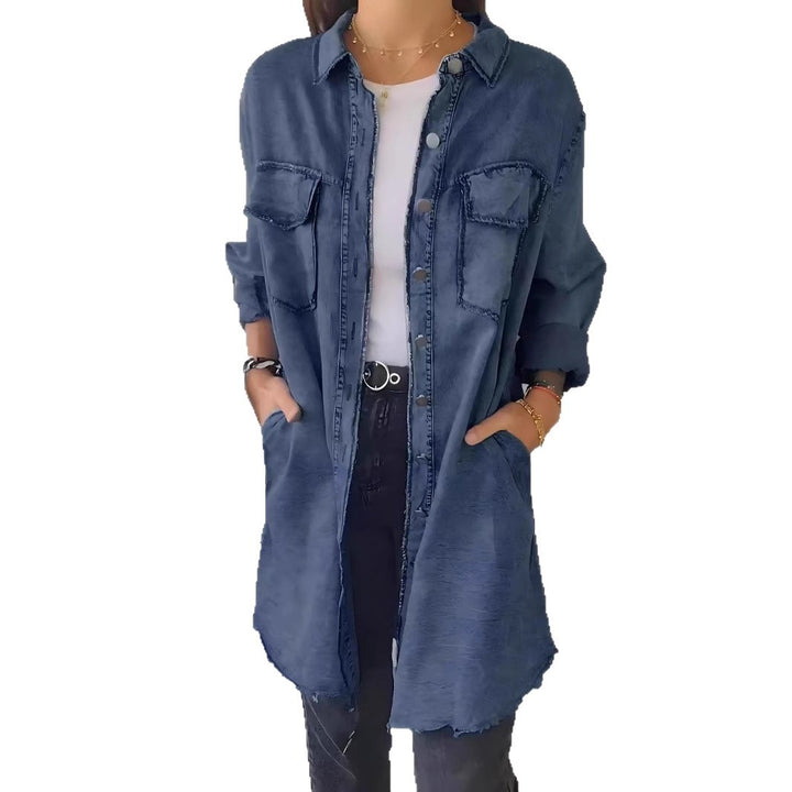 Women's Casual Denim Shirt Jacket