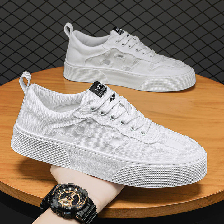 Women's fashionable sneakers with trendy distressed look and durable upper material Mune Fashion