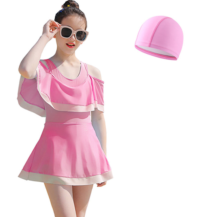 Girls swimsuit with ruffle details Mune Fashion