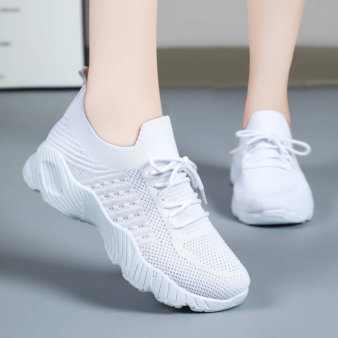 Women's knitted slip-on sneaker with sock-like shaft and cushioned profile sole Mune Fashion