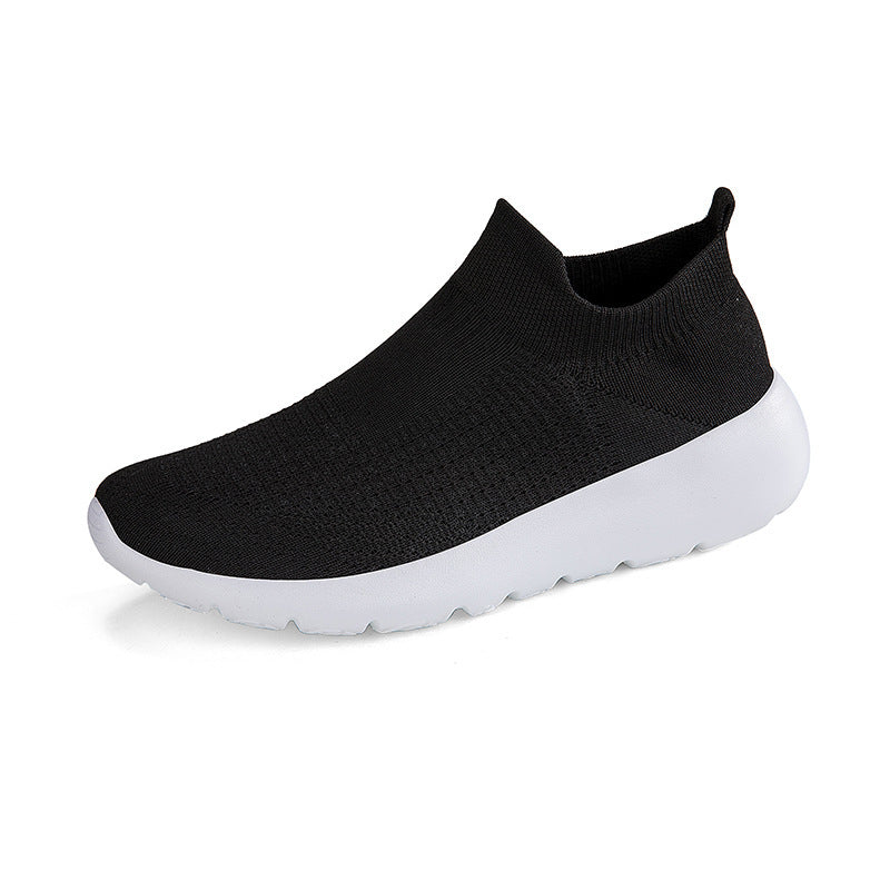 Unisex nan seamless sock sneaker with breathable three-dimensional knitted construction and shock-absorbing flex sole Mune Fashion