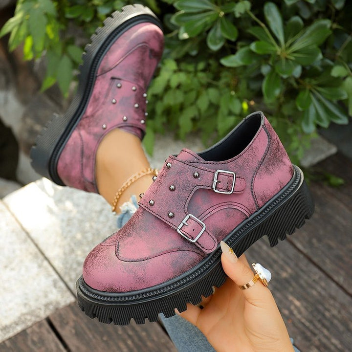 Women's Fashion Platform Lace-up Shoes Mune Fashion