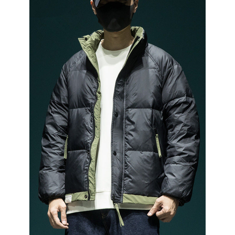 Men's Lightweight Quilted Thermal Outdoor Jacket with Hood Mune Fashion