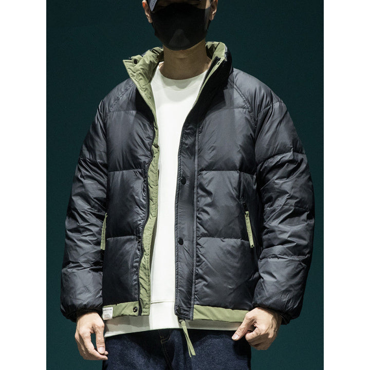 Men's Lightweight Quilted Thermal Outdoor Jacket with Hood Mune Fashion