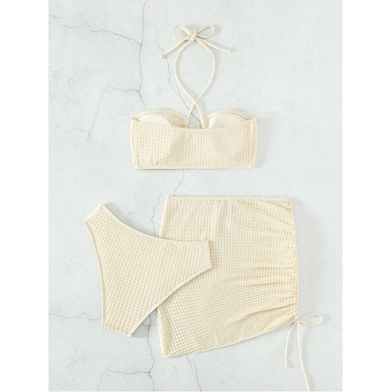 Women's bandeau bikini with sexy wrap skirt Mune Fashion