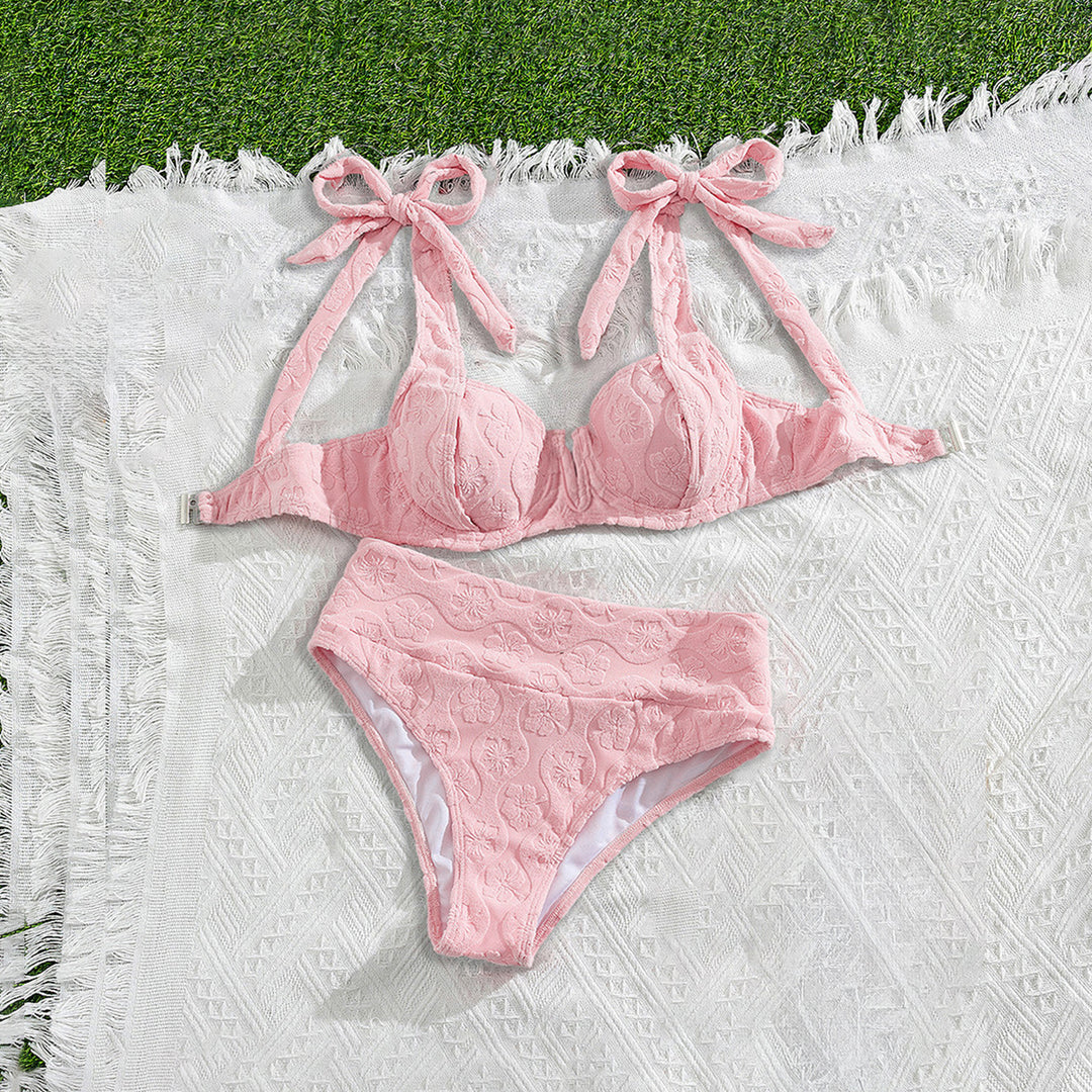 Women Push-Up Bikini with floral textile design Mune Fashion