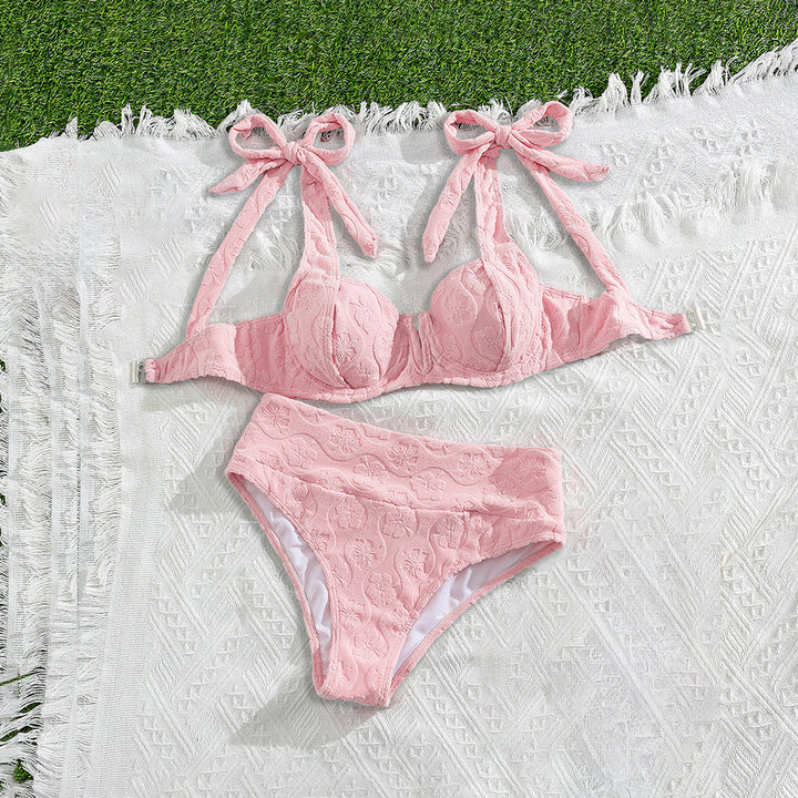 Women Push-Up Bikini with floral textile design Mune Fashion