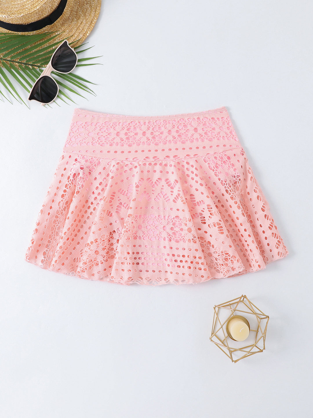 Ladies sporty casual skirt with perforated design Mune Fashion
